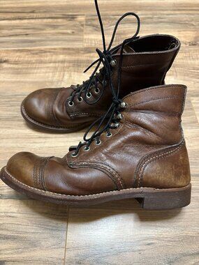 Red Wing Shoes Iron Ranger 8111 Amber Harness Brown Leather Boots